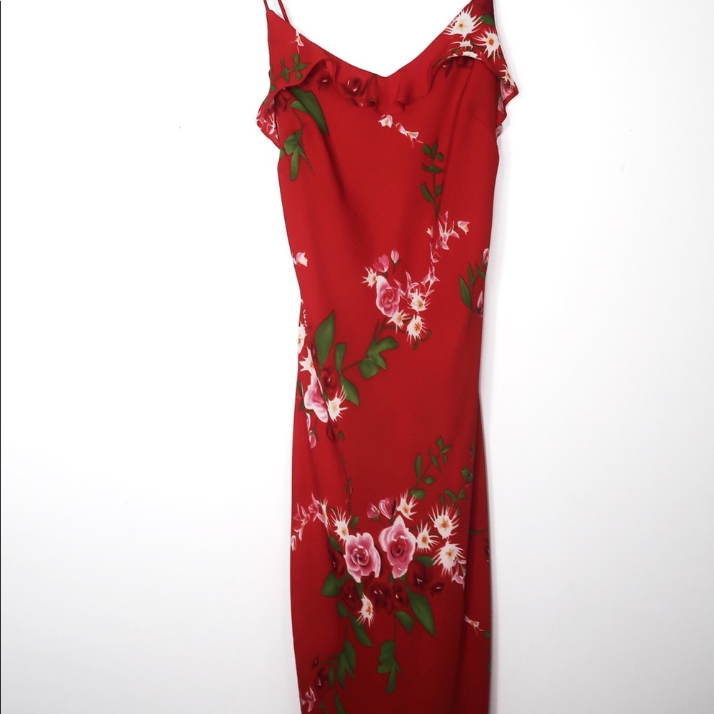 Vintage Dress-U by Sharon Red Floral Dress